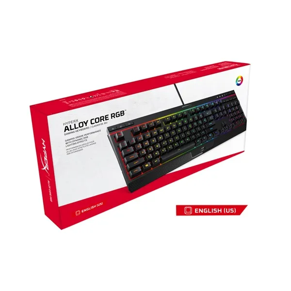 HyperX Alloy Core RGB US fekete gamer billentyűzet - Image 6