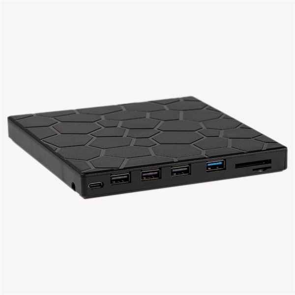 IRIS ROCK EXTERNAL külső DVD író, 8in1, USB 3.0, Read/write:CD/VCD/DVD, tálcás, DVD-RW, fekete - Image 2