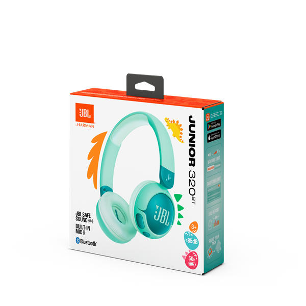 JBL JR 320 BT vezeték nélküli zöld gyermek fejhallgató - Image 6