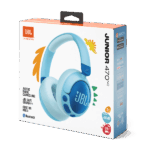 JBL JR 470 NC vezeték nélküli zajszűrős kék gyermek fejhallgató - Image 6