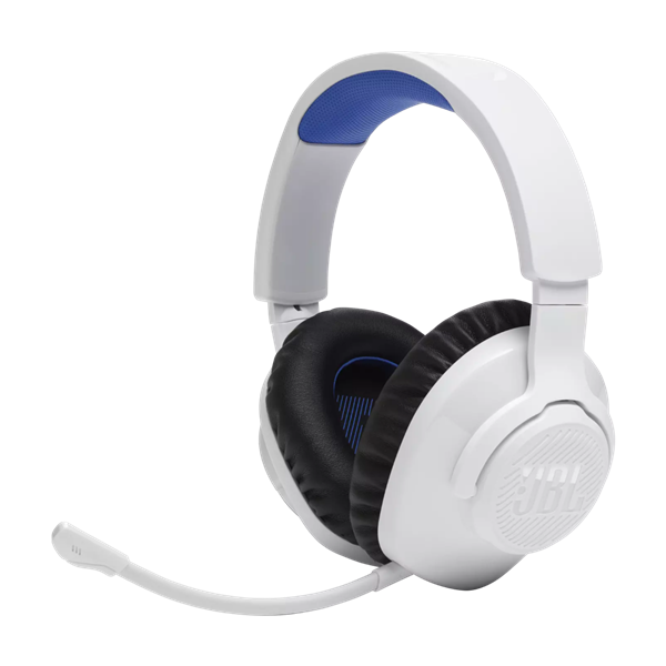 JBL Quantum 360 vezeték nélküli fehér/kék gamer headset - Image 1
