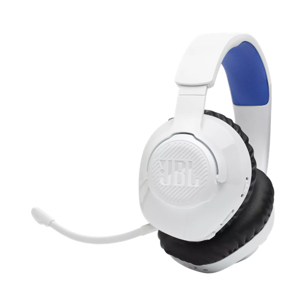 JBL Quantum 360 vezeték nélküli fehér/kék gamer headset - Image 2