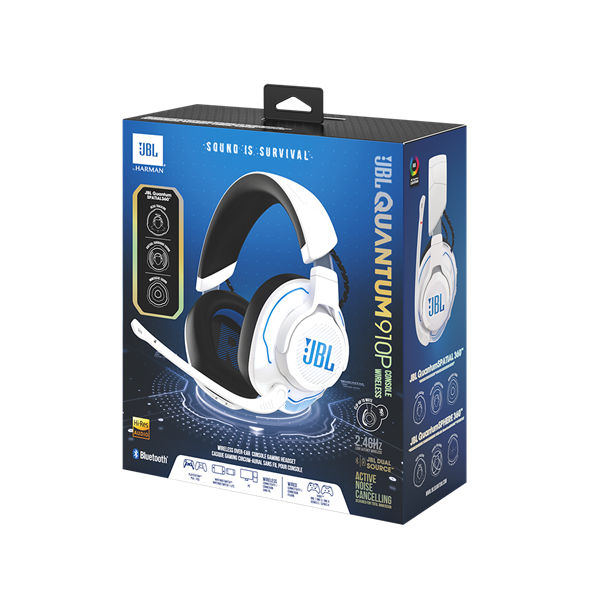 JBL Quantum P 910 WL vezeték nélküli fehér-kék gamer headset - Image 9