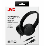 JVC HA-S33UC-B USB-C vezetékes fekete mikrofonos fejhallgató - Image 6