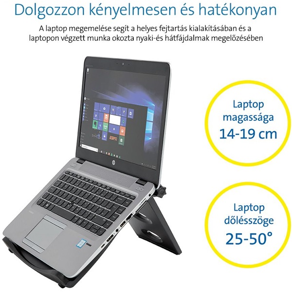 Kensington K52788WW SmartFit Easy Riser állítható magasságú laptop hűtő állvány - Image 3