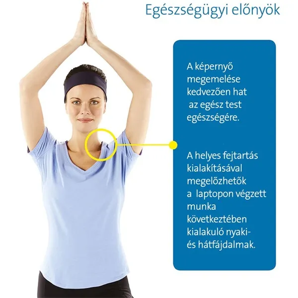 Kensington K52788WW SmartFit Easy Riser állítható magasságú laptop hűtő állvány - Image 7