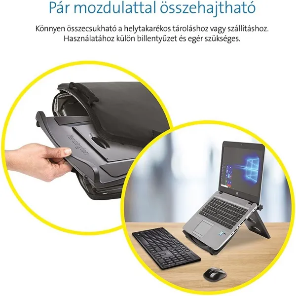 Kensington 60112 SmartFit Easy Riser állítható magasságú szürke notebook állvány - Image 6