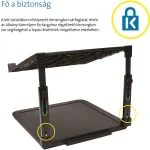 Kensington K52783WW SmartFit Riser állítható magasságú fekete notebook állvány - Image 5