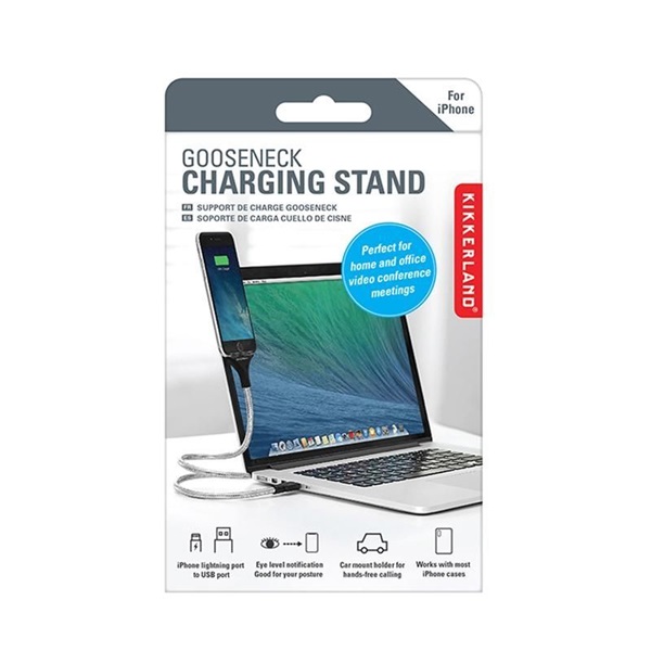 Kikkerland US212-EU USB/Lightning gooseneck kábel és telefontartó - Image 2