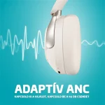 LAMAX HighComfort2 ANC aktív zajszűrős Bluetooth fehér fejhallgató - Image 8