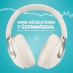 LAMAX HighComfort2 ANC aktív zajszűrős Bluetooth fehér fejhallgató - Image 9