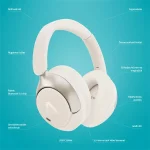 LAMAX HighComfort2 ANC aktív zajszűrős Bluetooth fehér fejhallgató - Image 13