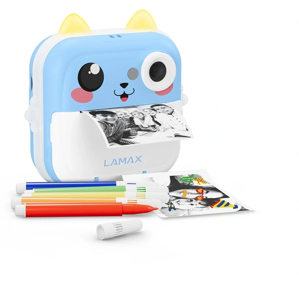 LAMAX InstaKid2 Plus Blue hőpapíros kék gyerek fényképezőgép