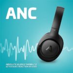 LAMAX NoiseComfort2 Bluetooth ANC Aktív zajszűrős fekete fejhallgató - Image 2