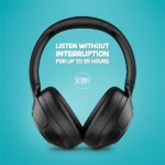 LAMAX NoiseComfort2 Bluetooth ANC Aktív zajszűrős fekete fejhallgató - Image 3