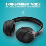 LAMAX NoiseComfort2 Bluetooth ANC Aktív zajszűrős fekete fejhallgató - Image 4