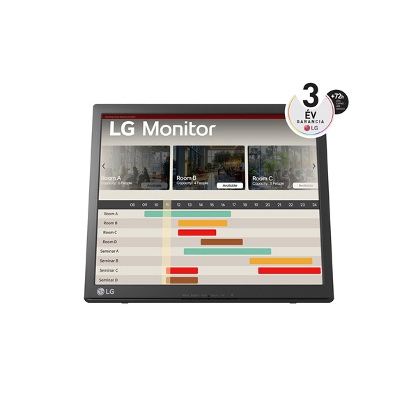 LG 17" 17BR30T-B SXGA TN VGA/USB fekete érintőképernyős monitor - Image 1