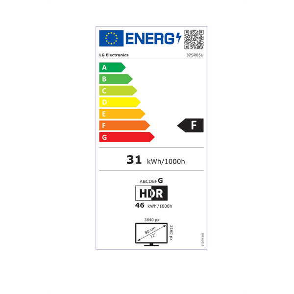 LG Smart IPS monitor 31.5" 32SR85U-W, 3840x2160, 16:9, 400cd/m2, 5ms, 2xHDMI/2xUSB/USB-C/Bluetooth/AirPlay2, hangszóró - Image 5