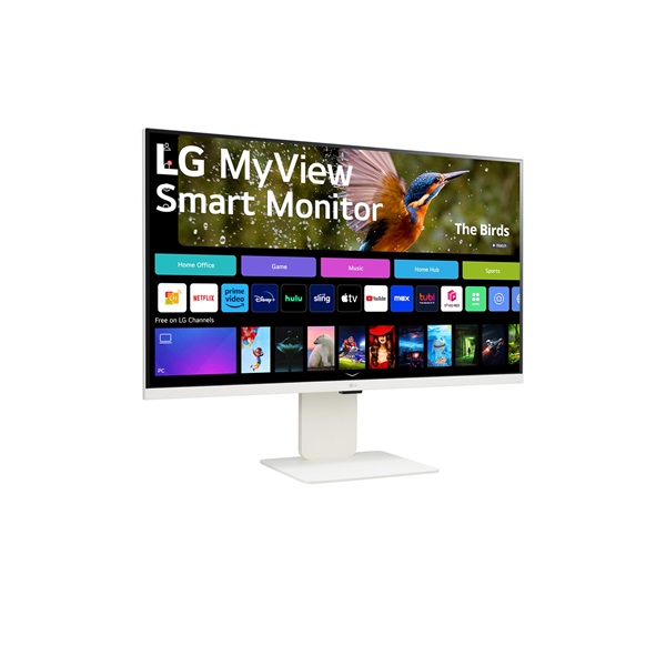 LG Smart IPS monitor 31.5" 32SR85U-W, 3840x2160, 16:9, 400cd/m2, 5ms, 2xHDMI/2xUSB/USB-C/Bluetooth/AirPlay2, hangszóró - Image 3