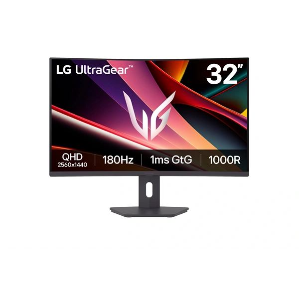 LG 32" 32G600A-B.AEUQ QHD VA 180Hz HDMI/DP ívelt gamer monitor - Image 1