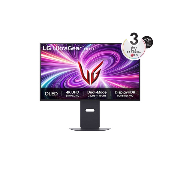 LG 32" 32GS95UV-B UHD OLED 480Hz HDMI/DP DUAL gamer monitor - Image 2