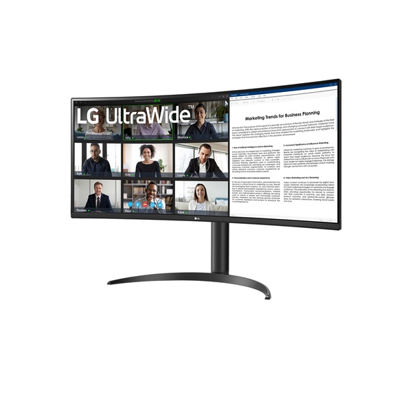 LG 34" 34WR55QK-B.AEU UWQHD VA 100Hz HDMI/DP/USB/USB-C ívelt monitor - Image 2