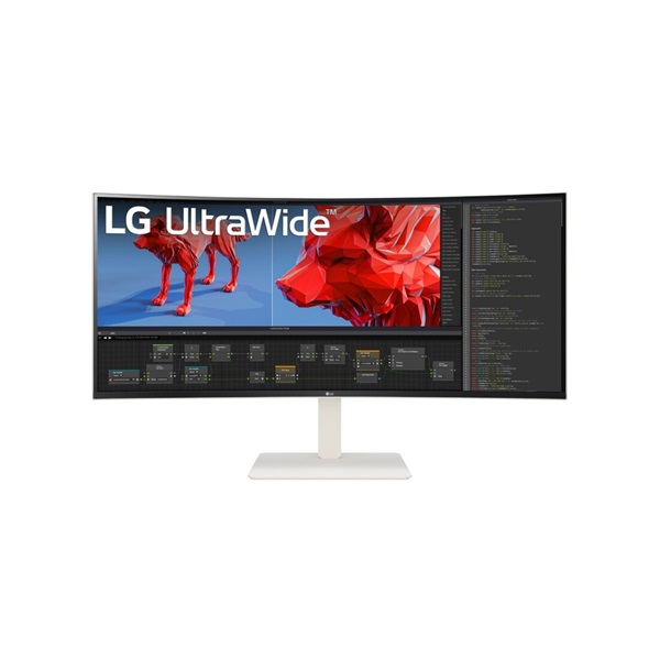 LG 37,5" 38WR85QC-W WQHD+ IPS 144Hz HDMI/DP/USB-C/USB/RJ45 ívelt monitor - Image 1