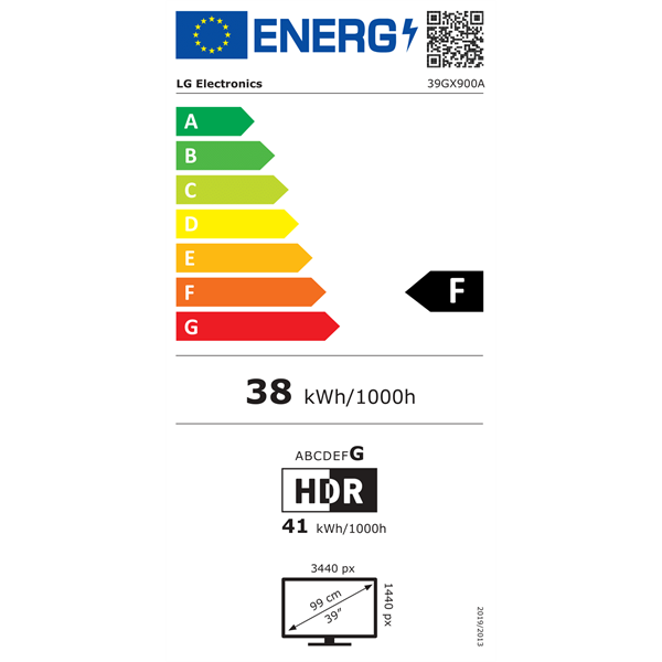 LG 39" 39GX900A-B.AEU UltraGear WQHD OLED 240Hz DP/HDMI/USB/USB-C ívelt gamer monitor - Image 8