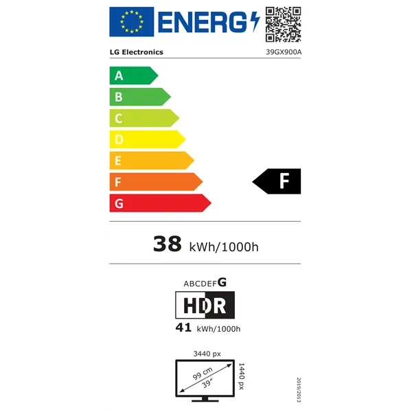 LG 39" 39GX900A-B.AEU UltraGear WQHD OLED 240Hz DP/HDMI/USB/USB-C ívelt gamer monitor - Image 11