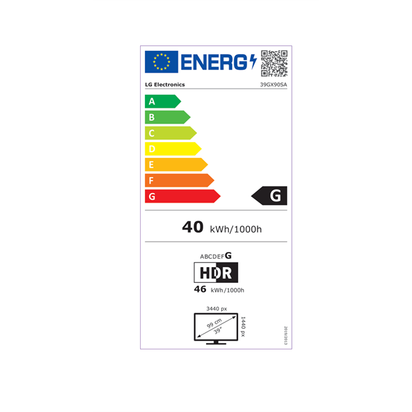 LG 39" 39GX90SA-W.AEU UltraGear WQHD OLED 240Hz HDMI/DP/USB/USB-C/LAN ívelt gamer monitor - Image 5