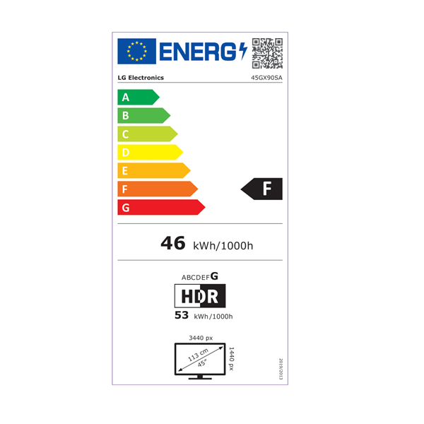 LG 45" 45GX90SA-B.AEU WQHD OLED 240Hz HDMI/DP/USB/RJ45/USB-C ívelt smart gamer monitor - Image 8