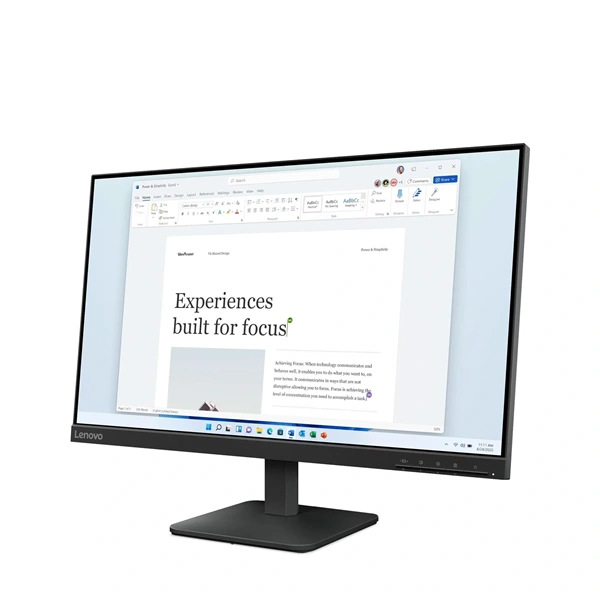 Lenovo 27" L27-4e FHD IPS DP/HDMI/VGA fekete monitor - Image 2