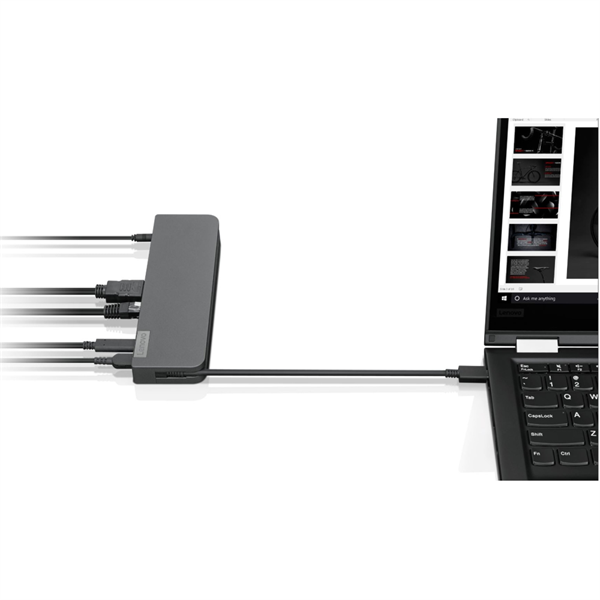 Lenovo ThinkPad 40AU0065EU 65W USB-C Mini Dock fekete dokkoló - Image 3