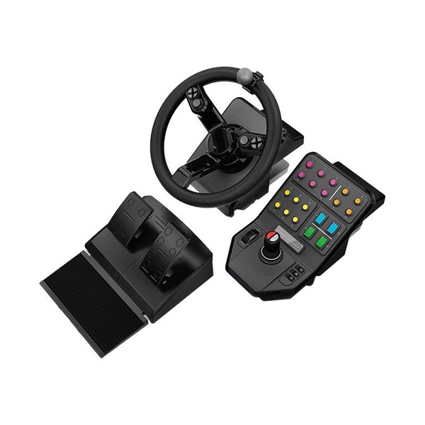 Logitech Saitek Farm Sim fekete kormány + pedál + oldalpanel - Image 1