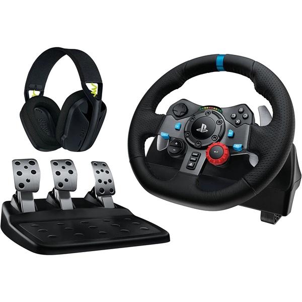 Logitech G29 Driving Force PC/PS4/PS5 kormány + G435 vezeték nélküli fejhallgató - Image 1