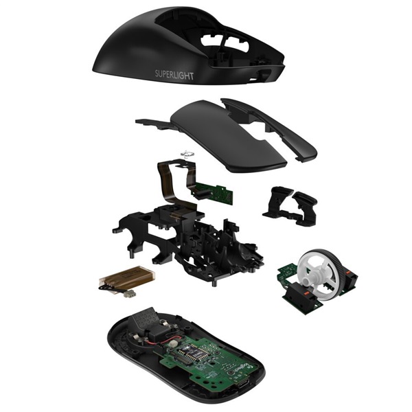 Logitech G PRO X SUPERLIGHT 2 LIGHTSPEED vezeték nélküli fekete gamer egér - Image 9