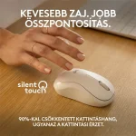 Logitech M240 Silent Bluetooth mouse Off White - Image 8