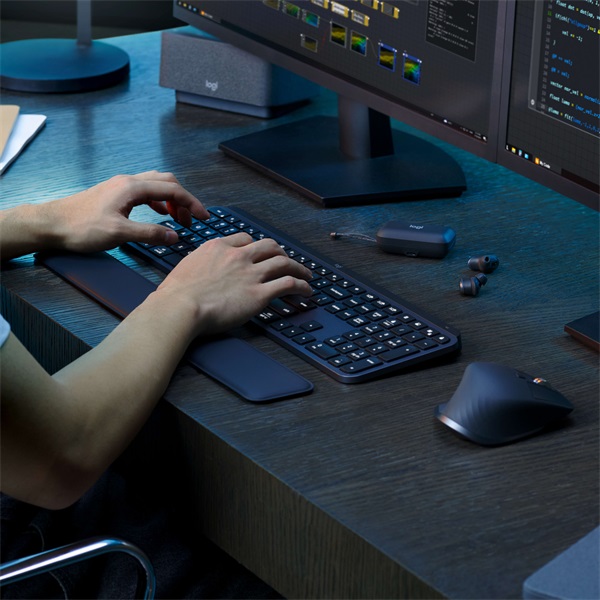 Logitech MX Keys S lézergravírozott magyar kiosztású grafitszürke vezeték nélküli billentyűzet - Image 11