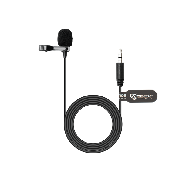 SBOX PM-402 Csiptethető mikrofon, 3.5 mm - Image 2