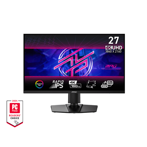 MSI 27" MPG 274URF QD Rapid IPS UHD 160Hz HDMI/DP/USB-C gamer monitor - Image 2