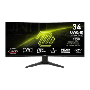 MSI 34" MAG 346CQ UWQHD VA 180Hz HDMI/DP fekete ívelt gamer monitor