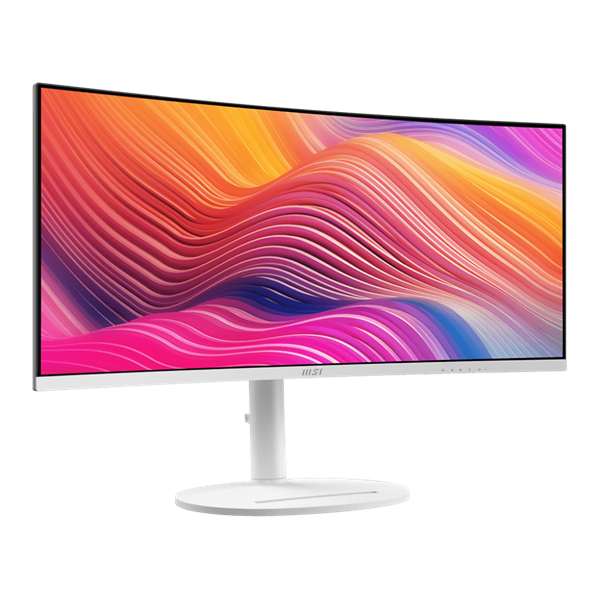 MSI 34" MD342CQPW Business Modern UWQHD VA 100Hz HDM/DP fehér ívelt monitor - Image 2
