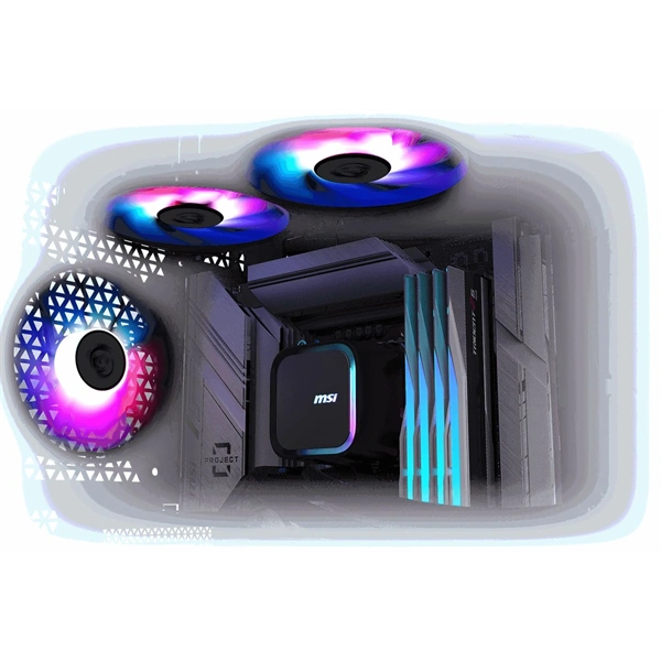 MSI Coreliquid A13 240 fekete vízhűtéses processzor hűtő - Image 3