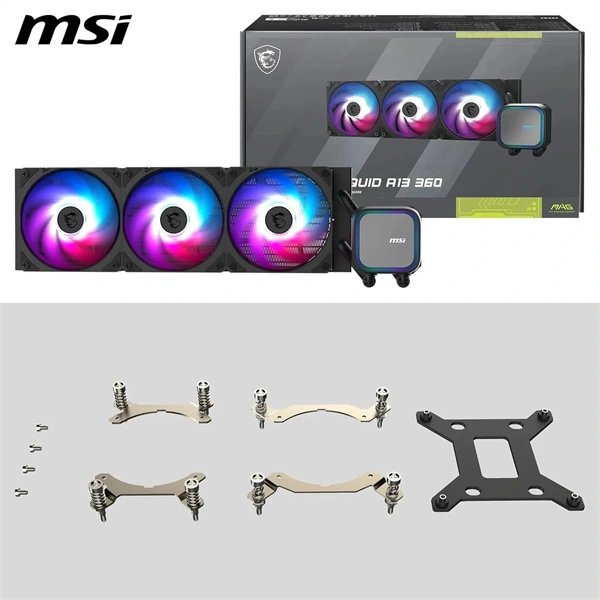 MSI Coreliquid A13 360 fekete vízhűtéses processzor hűtő - Image 4
