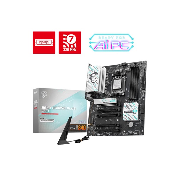 MSI Gaming Plus Wi-Fi AMD B840 AM5 ATX alaplap - Image 2