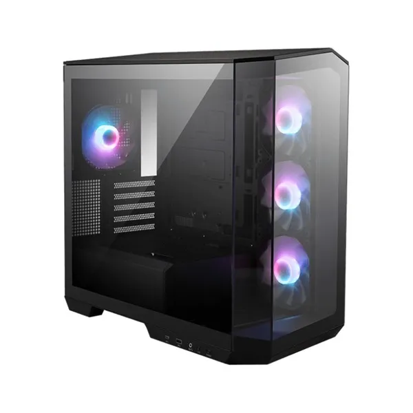 MSI PANO M100R PZ BLACK ARGB (táp nélküli) ablakos mATX ház