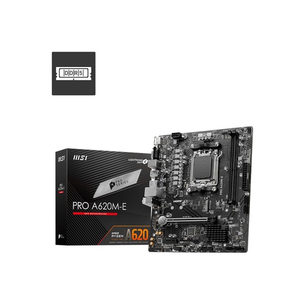 MSI PRO A620M-E AMD A620 AM5 mATX alaplap - Image 2