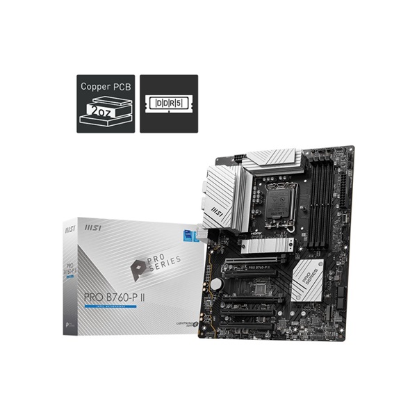 MSI PRO B760-P Intel B760 LGA1700 ATX alaplap - Image 2