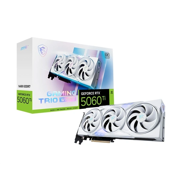 MSI RTX 5060 TI 16G GAMING TRIO OC WHITE 16GB DDR7 128bit PCIe videókártya - Image 7