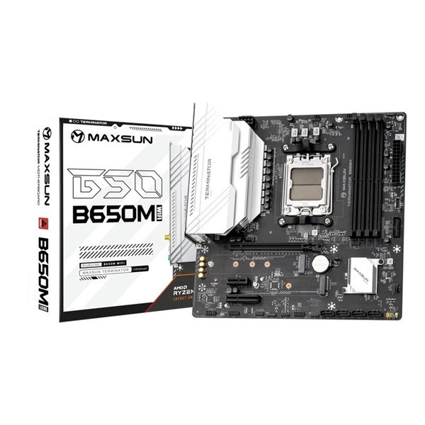 Maxsun Terminator B650M WIFI6 AMD B650 AM5 mATX alaplap - Image 1
